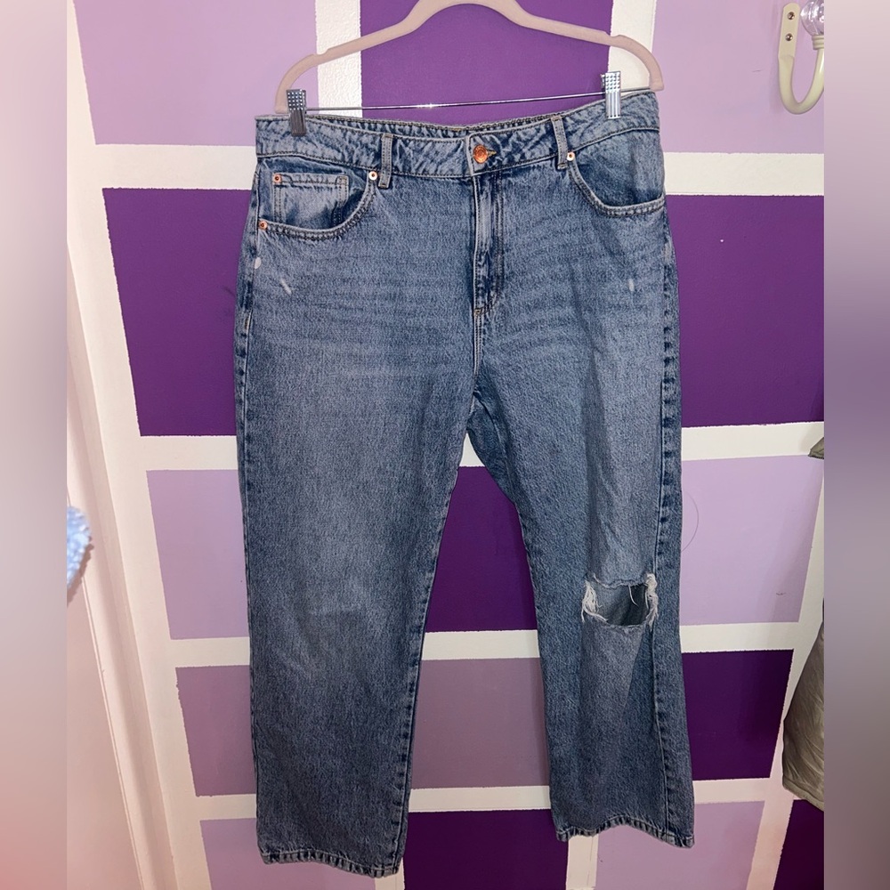 denim ripped jeans